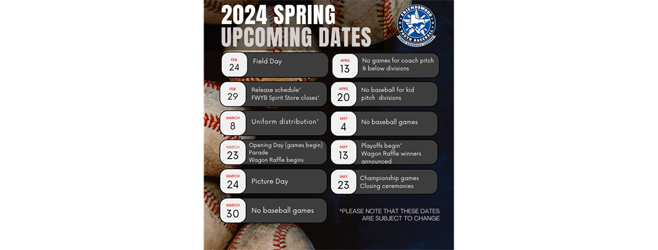Important Spring Dates